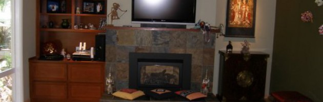 New Fireplace in Sacramento Family Room Makeover photo