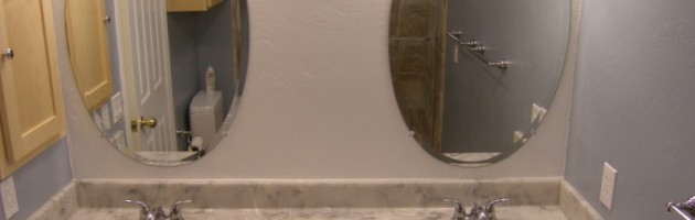 Folsom Bathroom Remodel - Marble Bathroom Sink Top photo